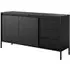 Shawnee Small Sideboard with 2 Doors 3 Drawers - Black