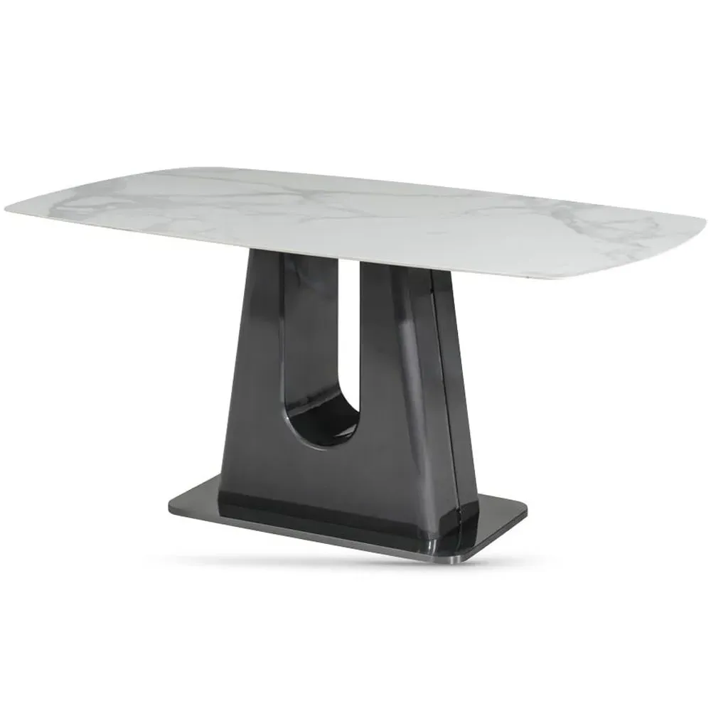 Shelby Rectangular Coffee Table - Binli White, Sintered Stone