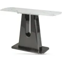 Shelby Rectangular Console Table - Binli White, Sintered Stone