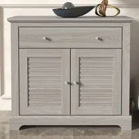 Shelby Sideboard with 2 Doors and 1 Drawer - Warm Grey, Particle Board alternate view