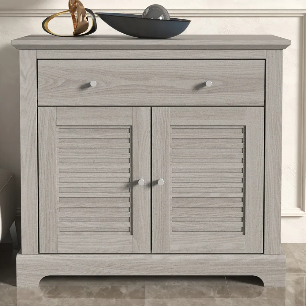 Shelby Sideboard with 2 Doors and 1 Drawer - Warm Grey, Particle Board product