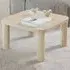Shelby Square Coffee Table - Light Travertine, Wood