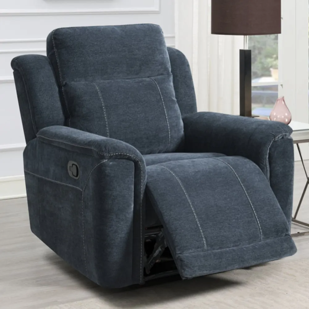 Sheridan 1 Seater Recliner Sofa - Dark Grey, Fabric image
