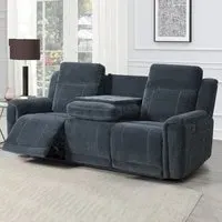 Sheridan 3 Seater Recliner Sofa - Dark Grey, Fabric