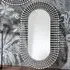 Sherrington Oval Wall Mirror - Silver