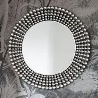 Sherrington Round Wall Mirror - Silver