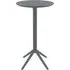 Shipley Round Bar Table Foldable - Dark Grey, Polypropylene