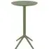 Shipley Round Bar Table Foldable - Olive Green, Polypropylene