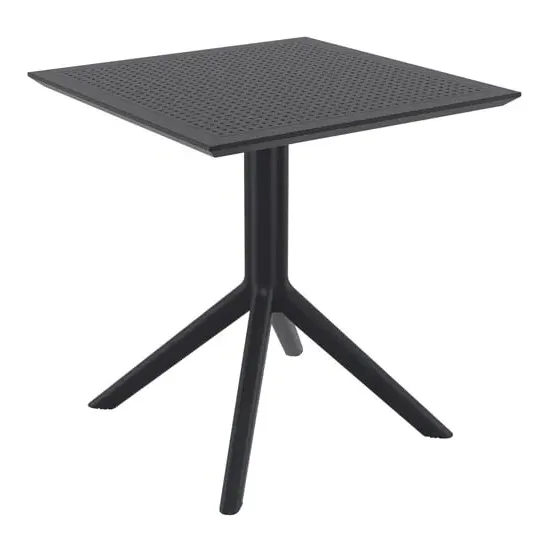 Shipley Square Dining Table - Black, Resin image