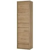 Sholka Narrow Storage Cabinet with 2 Doors 2 Drawers - Oak