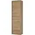 Sholka Narrow Storage Cabinet with 2 Doors 2 Drawers - Oak