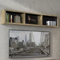 Sholka Wide Wall Shelf - Oak