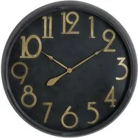 Shook Large Wall Clock - Black, Metal