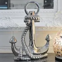 Shotwell Anchor Sculpture - Silver, Ceramic