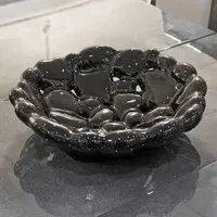 Shotwell Ceramic Bubble Bowl - Black