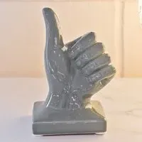 Shotwell Ceramic Thumbs Up Sculpture - Grey