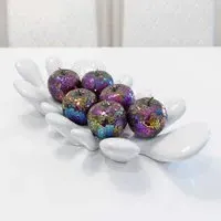 Shotwell Hand-Shaped Dish Sculpture - White, Ceramic