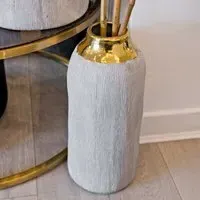 Shotwell Large Ceramic Vase - Gold, Ceramic