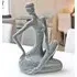 Shotwell Sitting Lady Sculpture - Grey, Ceramic