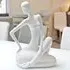 Shotwell Sitting Lady Sculpture - White, Ceramic