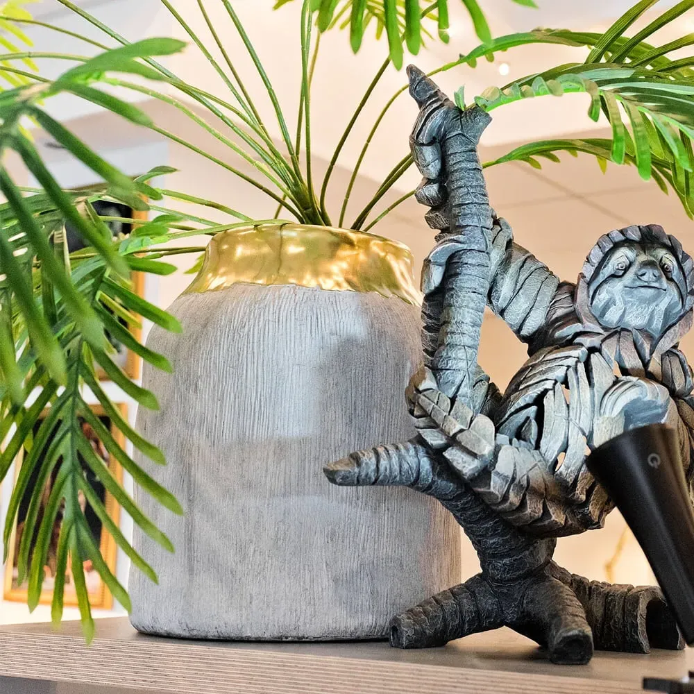 Shotwell Small Ceramic Vase - Gold, Ceramic