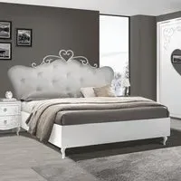 Sialkot Super King Size Bed Frame - White, Wood