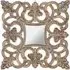 Siena Intricate Design Wall Mirror - Antique Wood Frame
