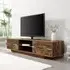 Sienna TV Stand with LED Lighting - Rustic Oak