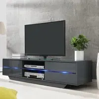 Sienna TV Stand with Multi LED Lighting - Grey