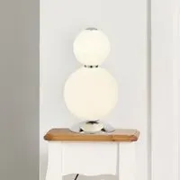 Sierra 2 Bulb Table Lamp - Chrome, Glass