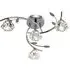 Sierra 4-Light Ceiling Light - Chrome, Clear Glass