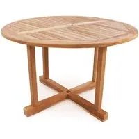 Sierra Large Round Dining Table - Teak