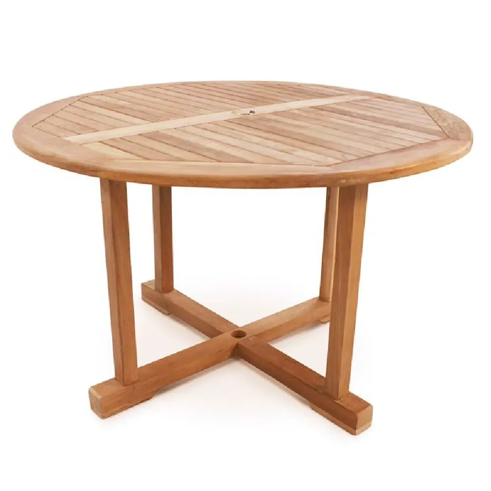 Sierra Large Round Dining Table - Teak
