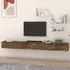 Sierra Wall Hung TV Stand with 6 Drawers - Smoked Oak