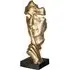 Silence Poly Design Sculpture - Antique Gold, Black