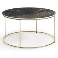 Silvis Coffee Table - Brown, Ceramic