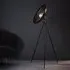 Silvis Coned Floor Lamp with Adjustable Head - Black, Metal