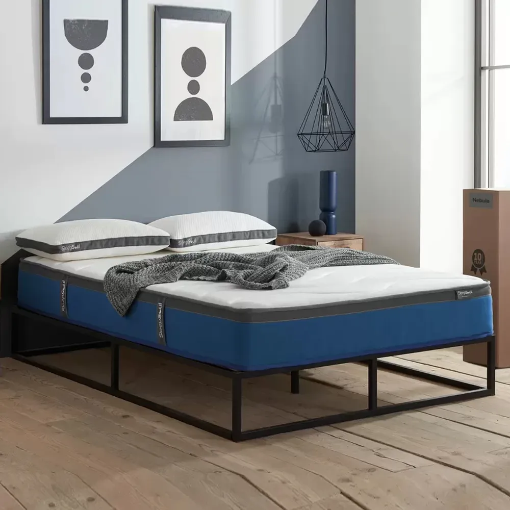 Silvis Double Mattress - White, Fabric product
