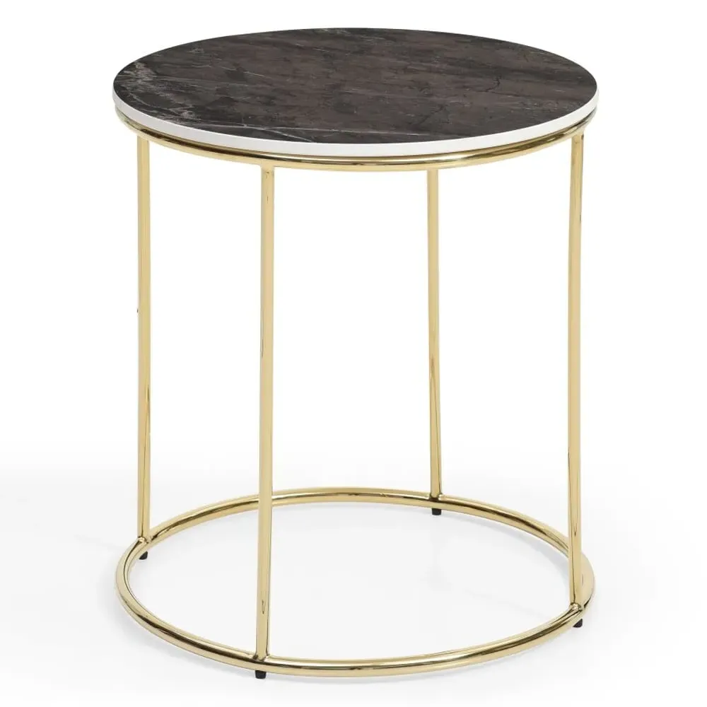 Silvis Side Table - Brown, Ceramic image