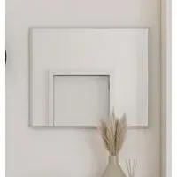 Silvis Wall Mirror - Grey, Wood