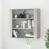 Silvis Wall Shelving Unit - Concrete Effect, Engineered Wood