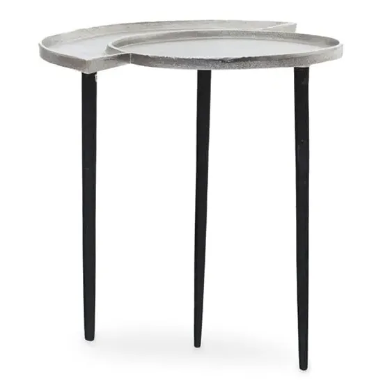 Simbala Side Table - Silver, Metal