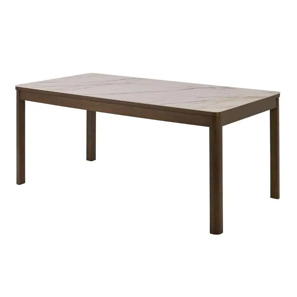 Simcoe Rectangular Dining Table - Cream, Ceramic image