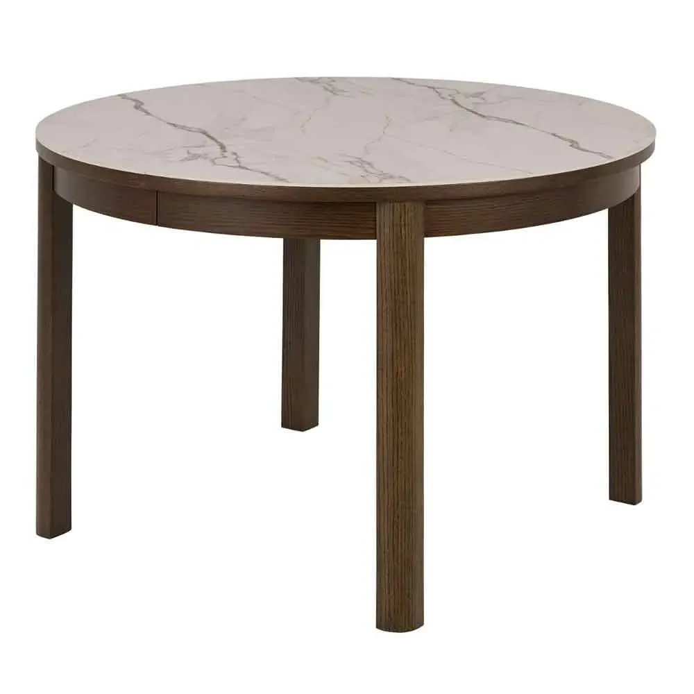 Simcoe Round Dining Table - Cream, Ceramic