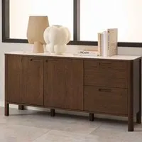 Simcoe Sideboard with Storage - Cream, Ceramic