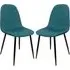 Simons Dining Chairs Set of 2 - Teal, Fabric
