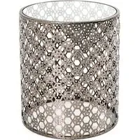 Simons Round Side Table - Bronze, Glass