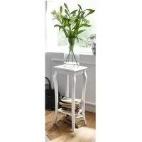 Simons Square Side Table - White