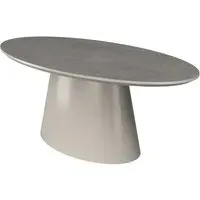 Simpsonville Oval Coffee Table - Grey, MDF