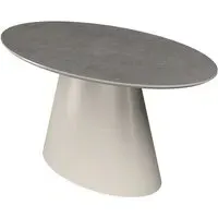 Simpsonville Oval Dining Table - Grey, MDF